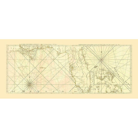 Nautical Map - Sayer and Bennett - 1775 Black Modern Wood Framed Art Print by SAYER AND BENNETT