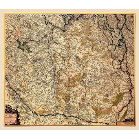 Benelux Flemish Brabant Flanders Belgium White Modern Wood Framed Art Print by Visscher