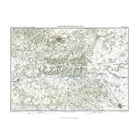 Laon France - Thiers 1866 Black Modern Wood Framed Art Print by Thiers