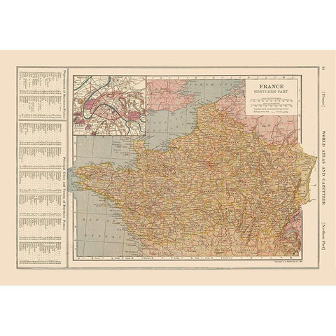 Northern France - Reynold 1921 Black Modern Wood Framed Art Print by Reynold