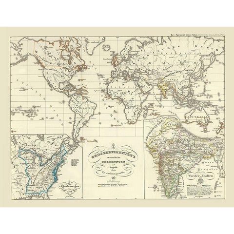 Great Britain Acquisitions - Spruner Black Modern Wood Framed Art Print by Spruner