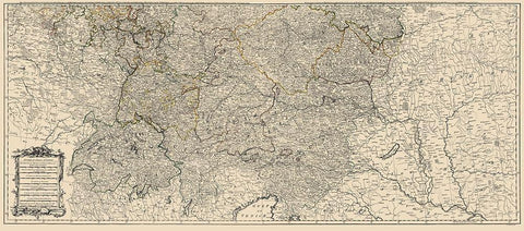 Lower Germany Empire - Delarochette 1782 White Modern Wood Framed Art Print with Double Matting by Delarochette