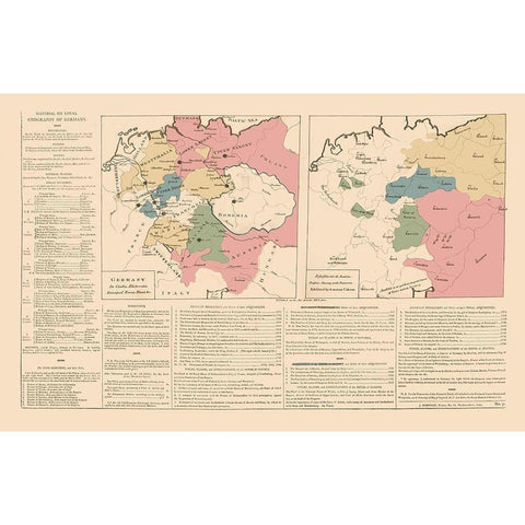 Germany - Le Sage 1801 White Modern Wood Framed Art Print by Le Sage