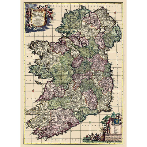 Ireland - Schenk 1710 Black Modern Wood Framed Art Print by Schenk