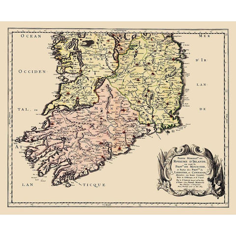 Southern Ireland - Mariette 1665 Gold Ornate Wood Framed Art Print with Double Matting by Mariette