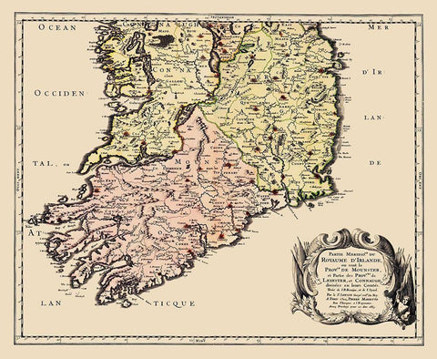 Southern Ireland - Mariette 1665 Black Ornate Wood Framed Art Print with Double Matting by Mariette