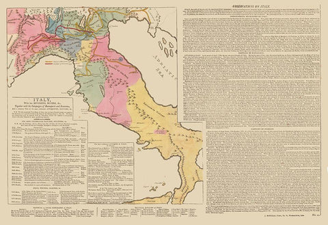 Italy - Le Sage 1801 Black Ornate Wood Framed Art Print with Double Matting by Le Sage