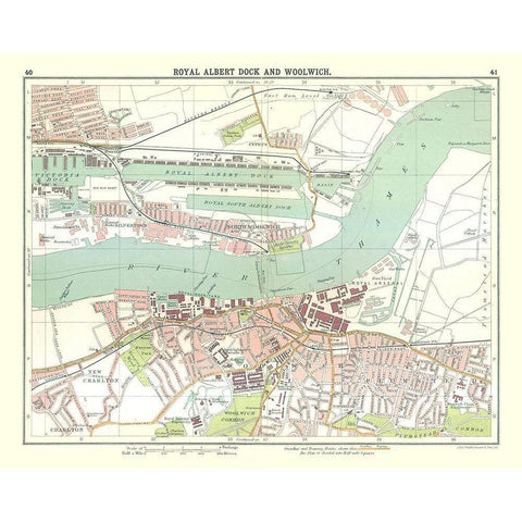 Royal Albert Dock Woolwich London UK Gold Ornate Wood Framed Art Print with Double Matting by Bartholomew