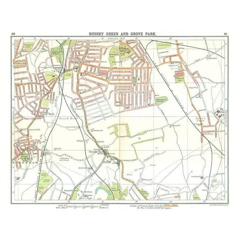 Rushey Green Grove Park London UK White Modern Wood Framed Art Print by Bartholomew