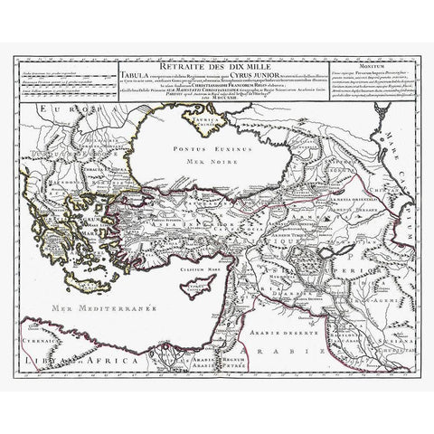 Middle East Turkey Greece Iraq - De Lisle 1731 White Modern Wood Framed Art Print by De L''isle
