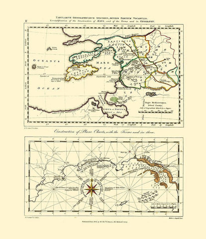 Mediterranean - Patteson 1804 White Modern Wood Framed Art Print with Double Matting by Patteson
