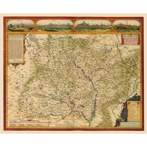 Eastern Europe Moravia Czech Republic White Modern Wood Framed Art Print by Visscher