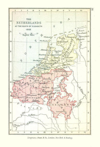 Europe Netherlands - Gardiner 1603 White Modern Wood Framed Art Print with Double Matting by Gardiner