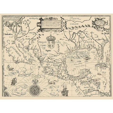 North America - Tatton 1616 Black Modern Wood Framed Art Print by Tatton