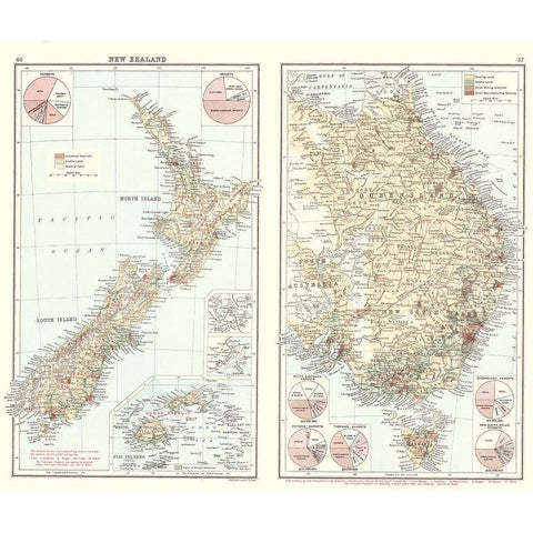 Oceania Imports Exports New Zealand Australia White Modern Wood Framed Art Print by Newnes