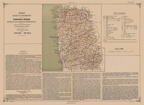 Europe Douro Minho Provinces Portugal White Modern Wood Framed Art Print with Double Matting by Valverde