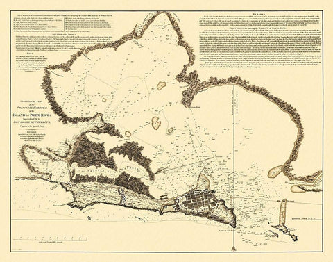 Principal Harbour Caribbean Puerto Rico White Modern Wood Framed Art Print with Double Matting by Churruca