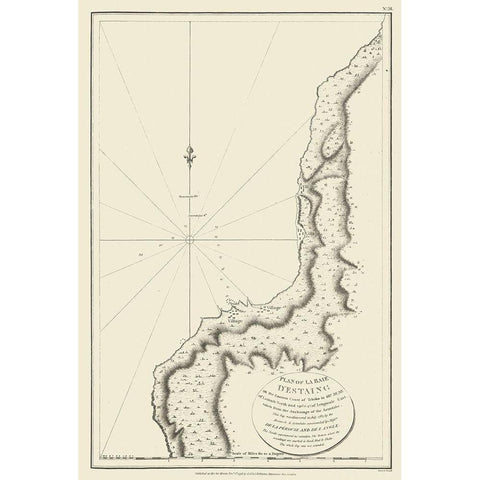 Asia Bay of DEstaing Russia - Robinson 1798 White Modern Wood Framed Art Print by Robinson