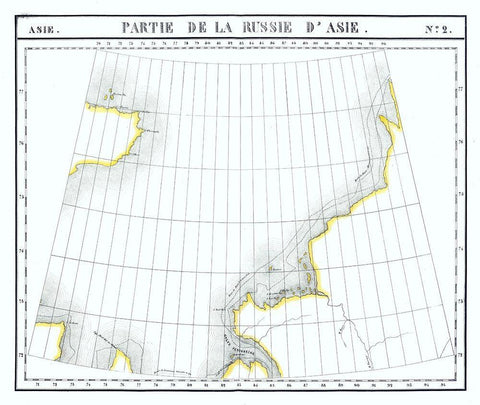 Russia Black Ornate Wood Framed Art Print with Double Matting by Unknown