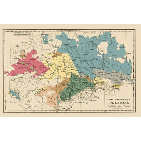 Saxony Region Germany - Agasse 1827 Gold Ornate Wood Framed Art Print with Double Matting by Agasse