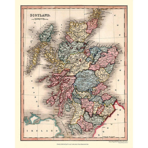 Scotland - Regions - Orr Black Modern Wood Framed Art Print by Orr
