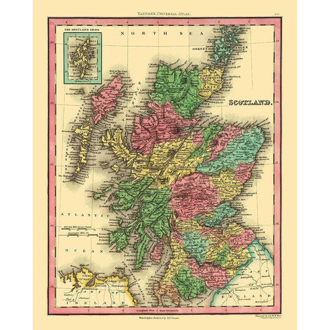 Scotland - Tanner Black Modern Wood Framed Art Print by Tanner