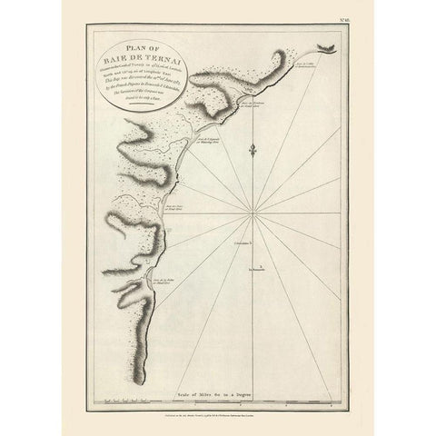 Baie Ternay Seychelles Africa - Robinson 1798 Black Modern Wood Framed Art Print by Robinson