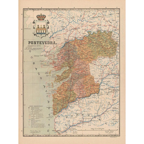 Pontevedra Spain Europe - Martin 1911 Black Modern Wood Framed Art Print by Martin