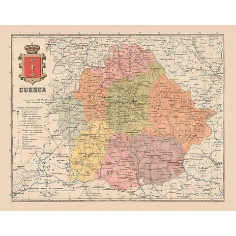 Cuenca Spain Europe - Martin 1911 White Modern Wood Framed Art Print by Martin