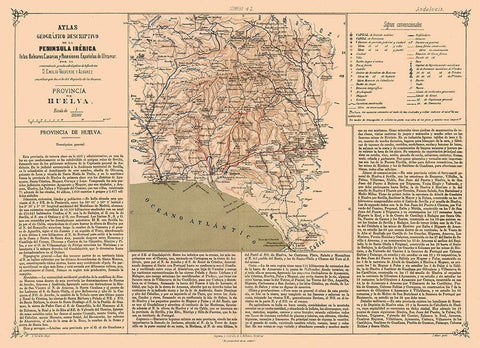 Huelva Province Spain - Valverde 1880 Black Ornate Wood Framed Art Print with Double Matting by Valverde