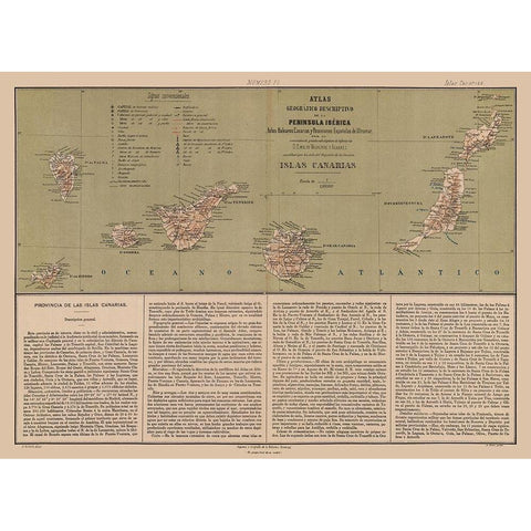 Canary Islands Spain - Valverde 1880 White Modern Wood Framed Art Print by Valverde