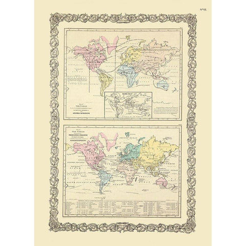 World Animal Kingdom Industry - Colton 1855 Gold Ornate Wood Framed Art Print with Double Matting by Colton