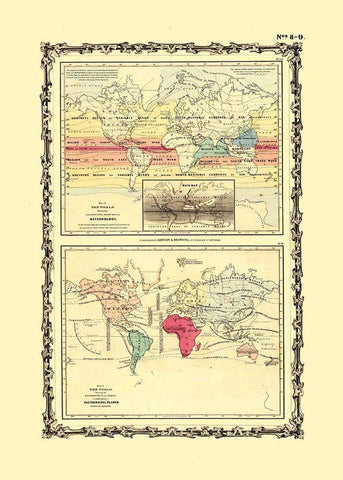 Meteorology Cultivation - Johnson Black Ornate Wood Framed Art Print with Double Matting by Johnson