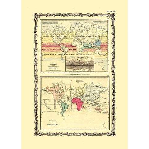 Meteorology Cultivation - Johnson Gold Ornate Wood Framed Art Print with Double Matting by Johnson