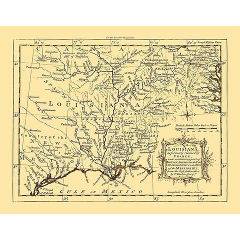 Louisiana - Kitchin 1765  Black Modern Wood Framed Art Print by Kitchin