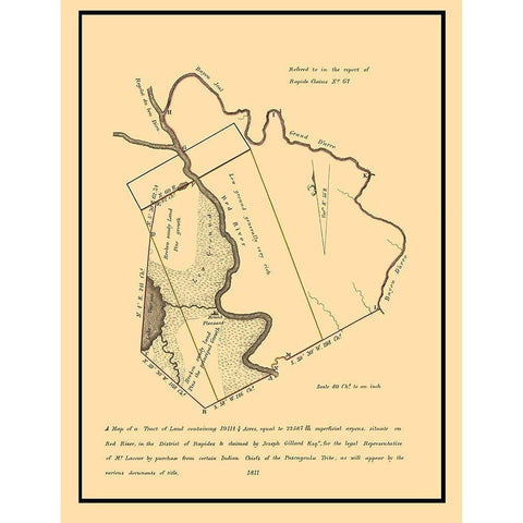 Red River and Mt Pleasant Louisiana Landowner White Modern Wood Framed Art Print by Unknown