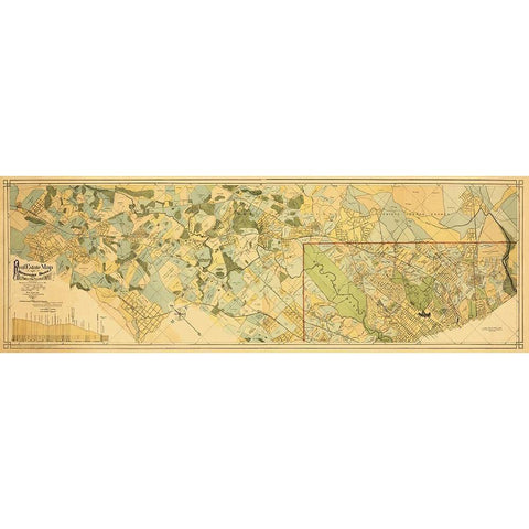 Baltimore and Ohio Railroad Metro Branch 1890 White Modern Wood Framed Art Print by Fava