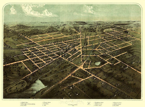 Hillsdale Michigan - Ruger 1866  Black Ornate Wood Framed Art Print with Double Matting by Ruger