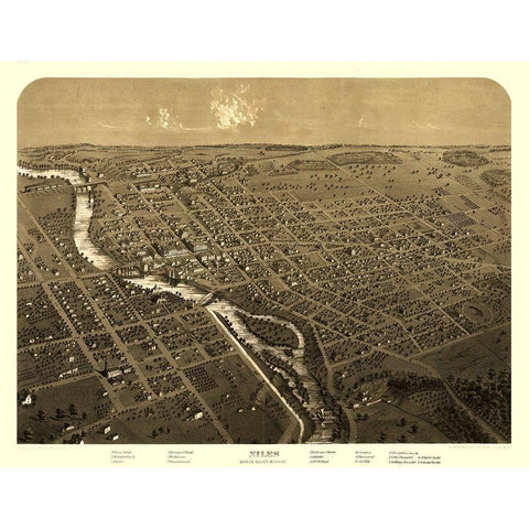 Niles Michigan - Ruger 1868  Black Modern Wood Framed Art Print with Double Matting by Ruger