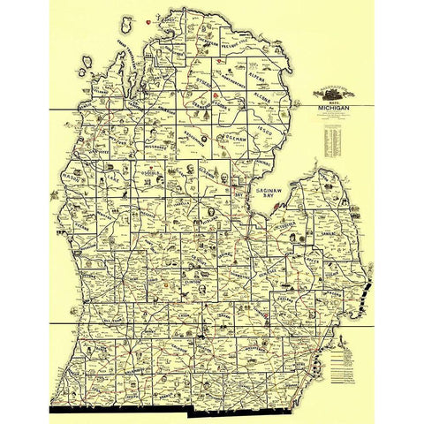 Transportation Routes - McEwen 1897 Gold Ornate Wood Framed Art Print with Double Matting by McEwen