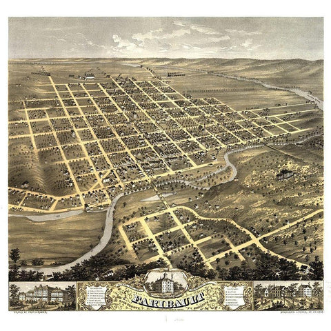 Faribault Minnesota - Ruger 1869  Black Modern Wood Framed Art Print by Ruger