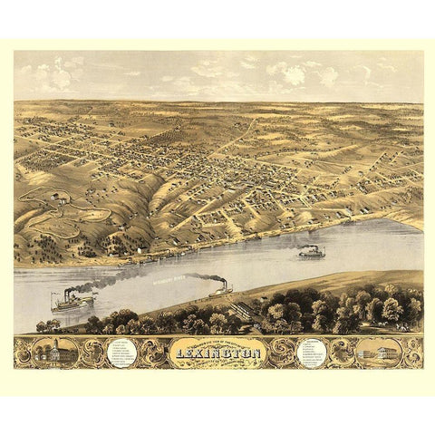 Lexington Missouri - Ruger 1869 Black Modern Wood Framed Art Print by Ruger