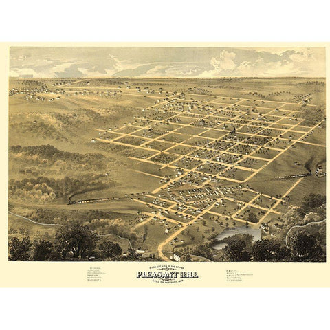 Pleasant Hill Missouri - Ruger 1869 Black Modern Wood Framed Art Print with Double Matting by Ruger