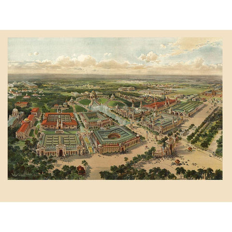 St Louis Worlds Fair Missouri - 1904 Black Modern Wood Framed Art Print by Unknown