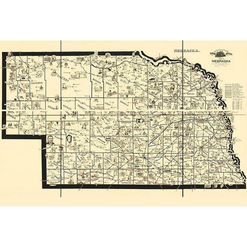 Transportation Routes - Mcewen 1897 Gold Ornate Wood Framed Art Print with Double Matting by Mcewen