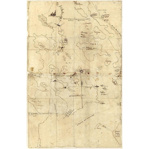 Portsmouth New Hampshire -1792 Gold Ornate Wood Framed Art Print with Double Matting by Unknown