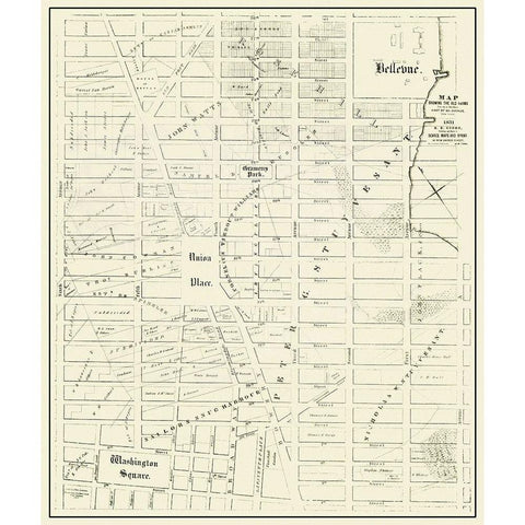 New York, Old Farms New York Landowner - Cooke Gold Ornate Wood Framed Art Print with Double Matting by Cooke