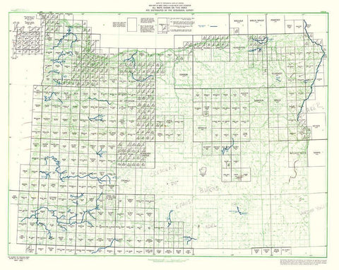 Oregon - USGS 1965 White Modern Wood Framed Art Print with Double Matting by USGS