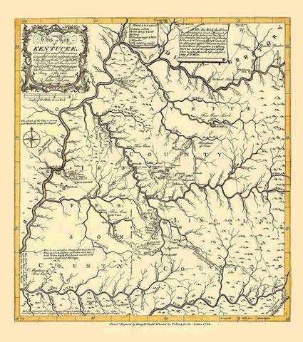 Kentucky - Filson 1784 White Modern Wood Framed Art Print with Double Matting by Filson