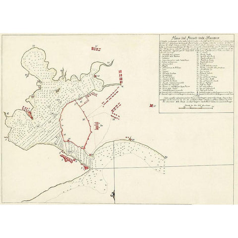 Port of Havanna Cuba - 1783 White Modern Wood Framed Art Print by Unknown